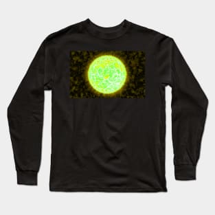 Exploding Sun - Yellow Long Sleeve T-Shirt